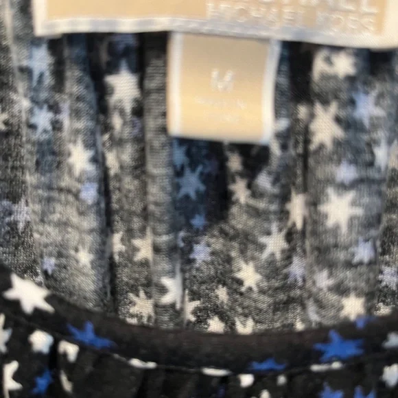 MICHAEL Michael Kors Size Medium Black Top with Stars - Picture 3 of 3